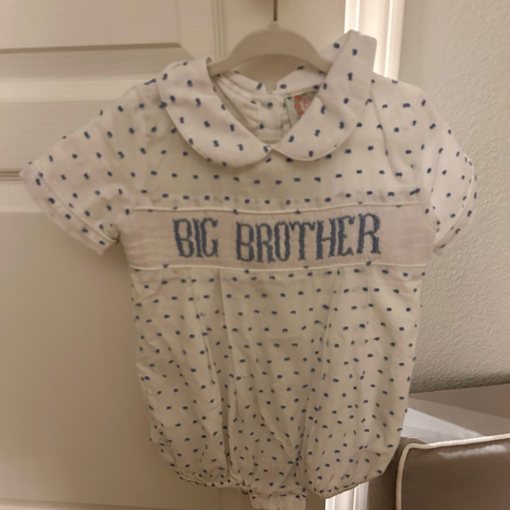 Cecil and Lou smocked “Big Brother” bubble